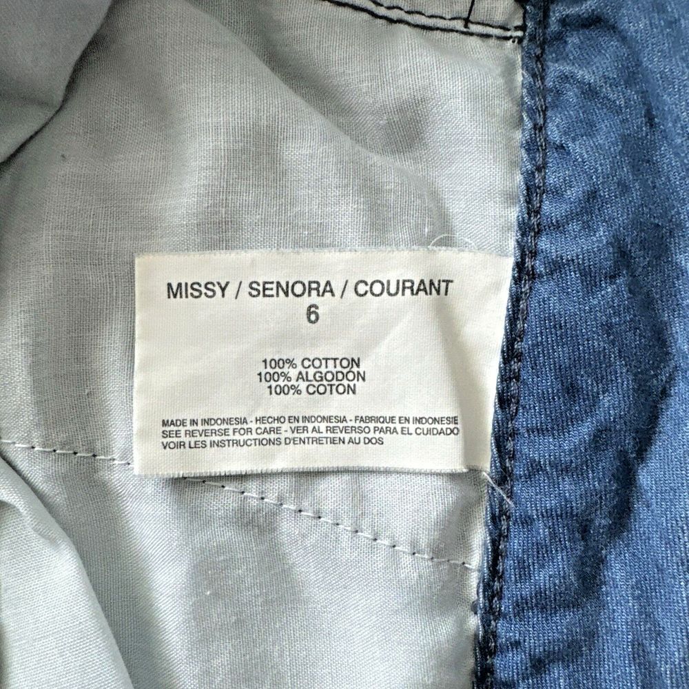Nine West Vintage America Chambray Shorts Missy 6/28* fits 31" Soft Spun Denim - Picture 10 of 11